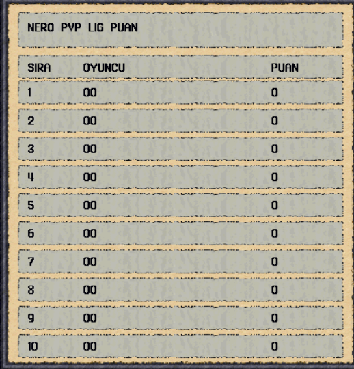 Pvp lig sistemi